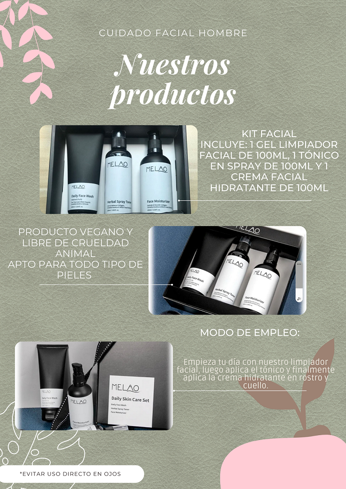 Kit cuidado facial para el hombre